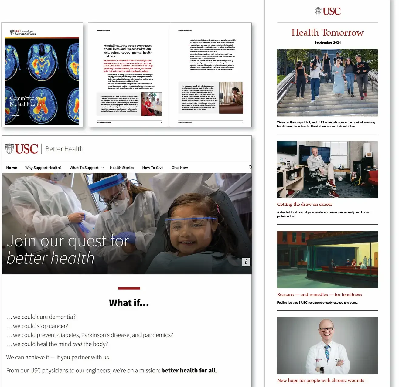 USC health marketing campaign materials