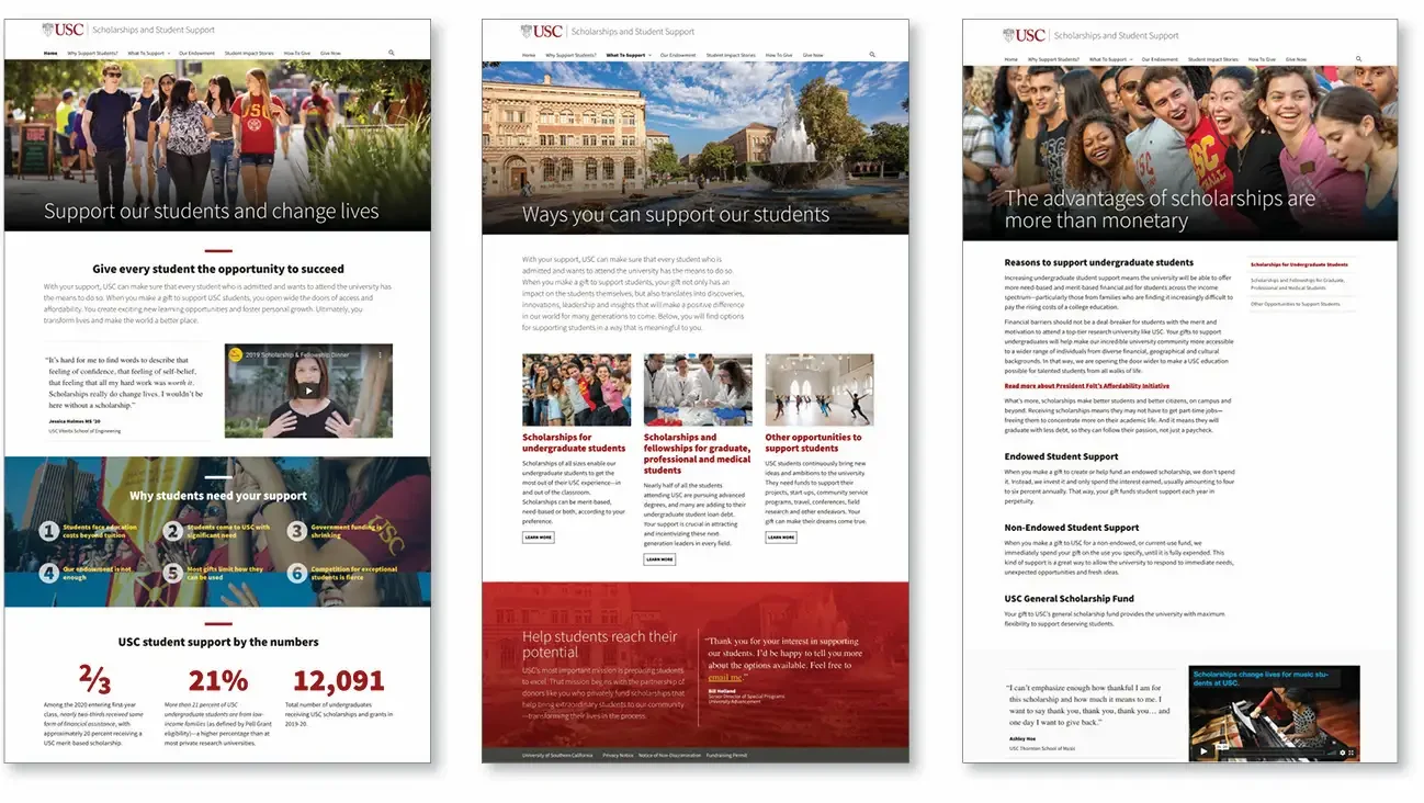 student support website